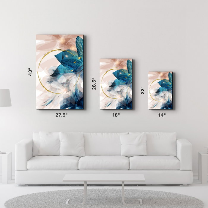 Wallity Pintura Decorativa de Vidrio Templado Multicolor 46 x 72 cm
